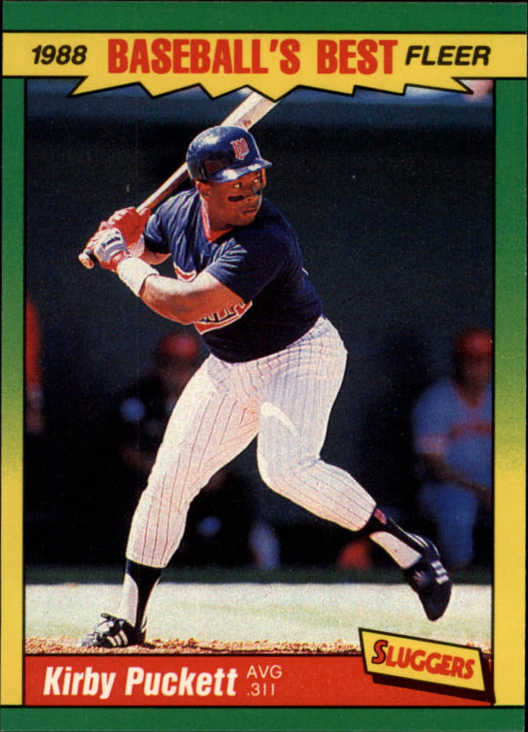 1988 Fleer Sluggers/Pitchers Baseball Cards    030      Kirby Puckett
